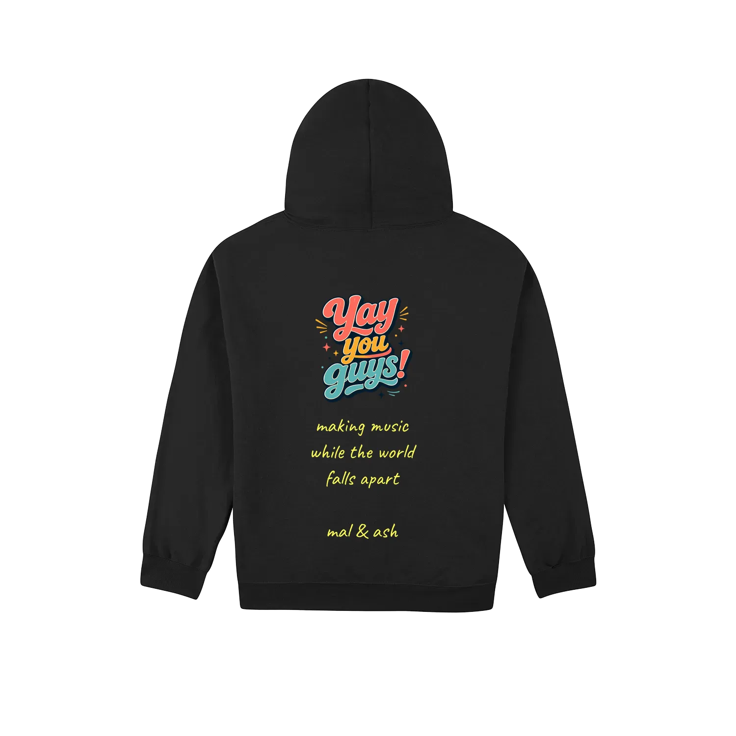 Black back flat lay